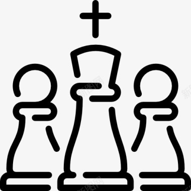 乒乓球竞赛国际象棋图标图标