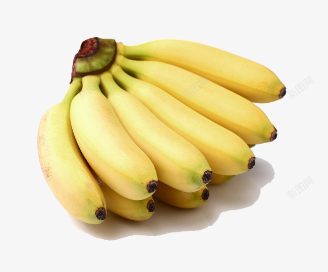 一把新鲜的香蕉png免抠素材_88icon https://88icon.com 产品实物 新鲜 香蕉