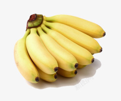 一把新鲜的香蕉素材