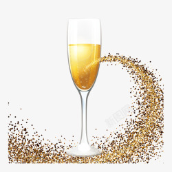 美酒和金光矢量图素材