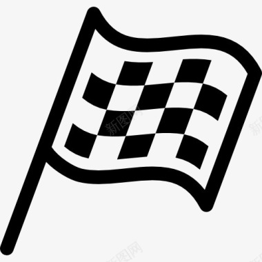 格子旗和赛车免费下载格子旗图标图标