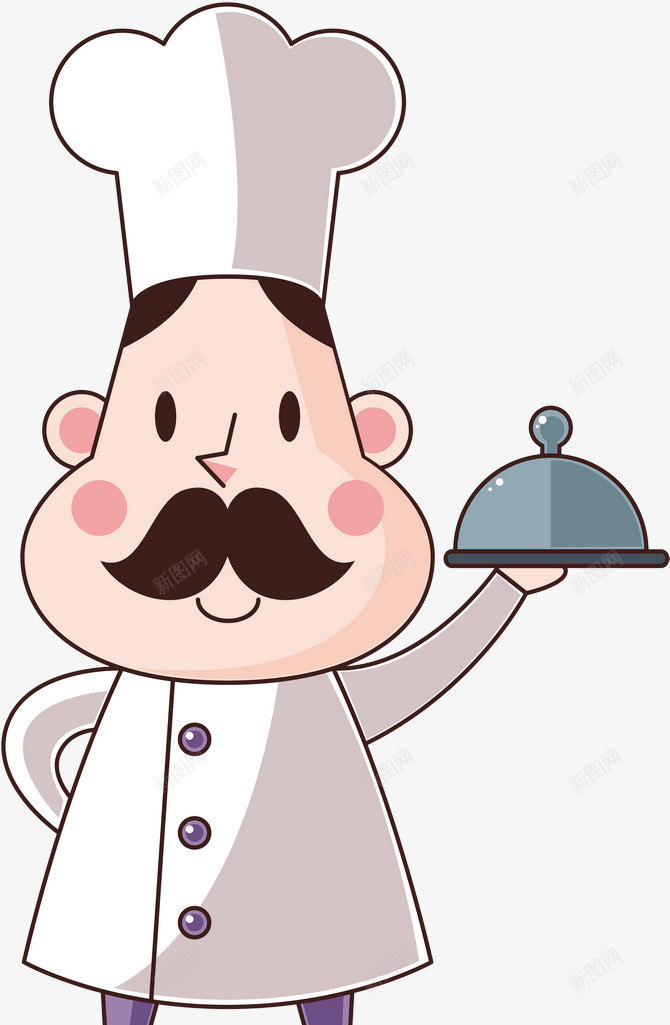 卡通厨师png免抠素材_88icon https://88icon.com 卡通 厨子 厨师 手绘服务生 服务生 美食