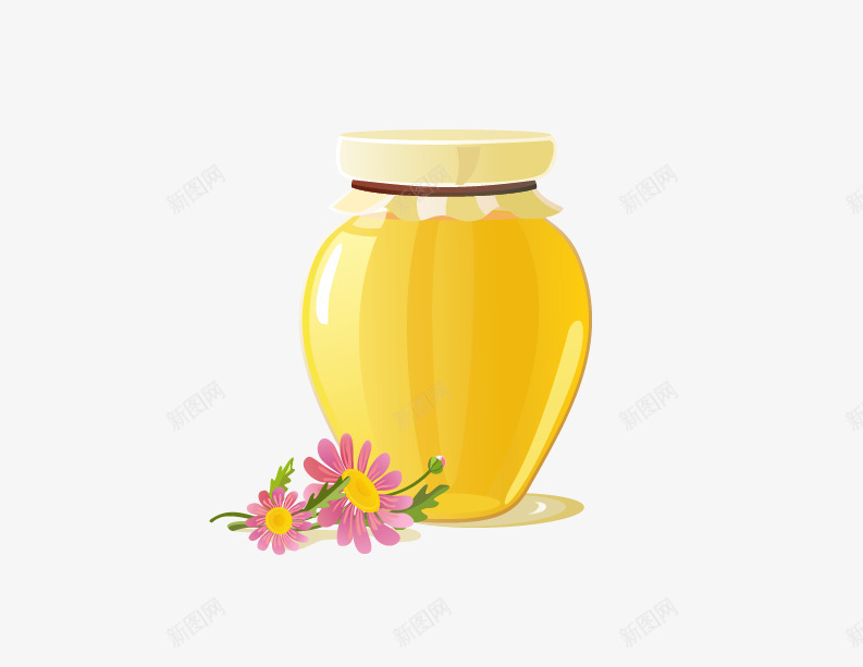 蜂蜜png免抠素材_88icon https://88icon.com 纯天然 蜂蜜 蜜罐 蜜蜂