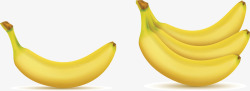 秋季美味水果香蕉矢量图素材