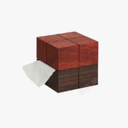 木头材质抽纸盒素材