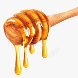木棒蜂蜜滴诱人素材