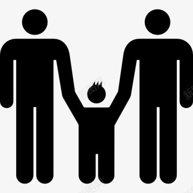 家庭的图标男性家庭组图标图标