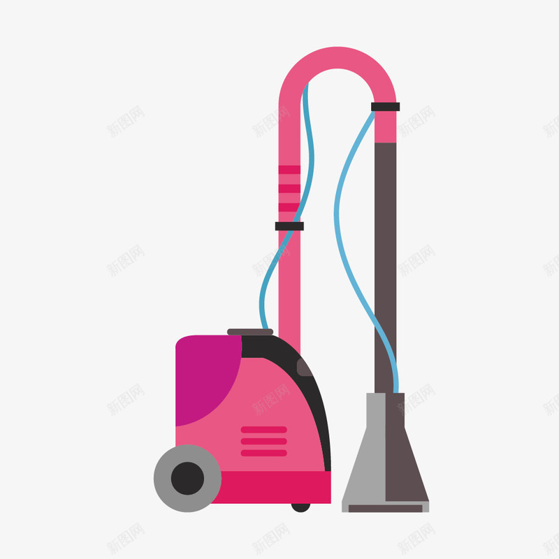 粉色吸尘器png免抠素材_88icon https://88icon.com 吸尘器 家政服务 打扫 粉色 装饰