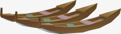 小船木头船素材