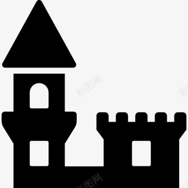 城堡建筑群城堡图标图标
