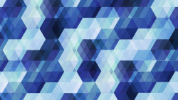 蓝折色六角形壁纸素材