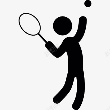 打网球男人打网球图标图标