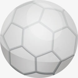 卡通足球运动灰色足球素矢量图素材