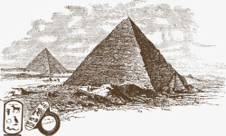 古埃及金字塔矢量图素材