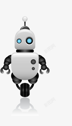动画人物机器人卡通科技机器人装饰手绘装饰高清图片