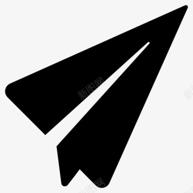 纸飞机飞行飞纸飞机图标图标