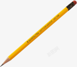手绘黄色铅笔文具素材