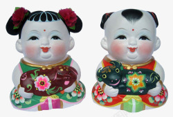 中国民间陶瓷娃娃素材