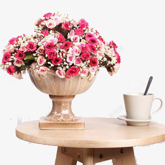 放在桌子上花盆png免抠素材_88icon https://88icon.com 一种器物 园林 雕塑 雕塑的
