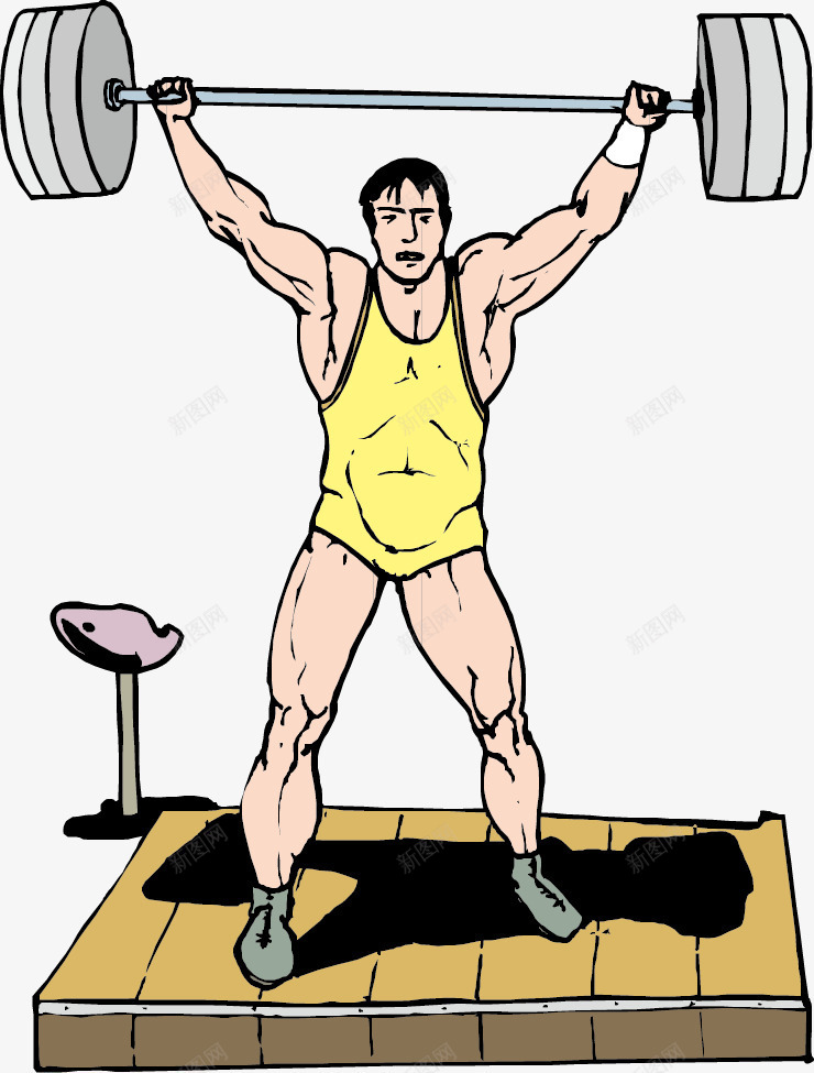 人物插图举起杠铃的男举重运动员png免抠素材_88icon https://88icon.com 举东西 举起杠铃 举重 人物插图 比赛 男 运动员
