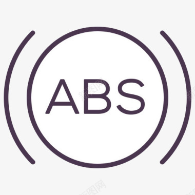 危险警告ABS报警制动器服务标志信号警图标图标