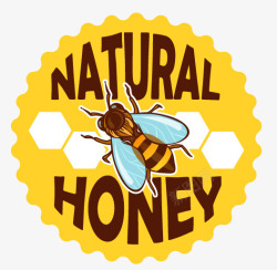 精美蜂蜜蜜蜂标签素材