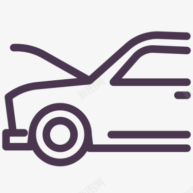 service汽车车罩服务汽车维修螺栓线卷图标图标