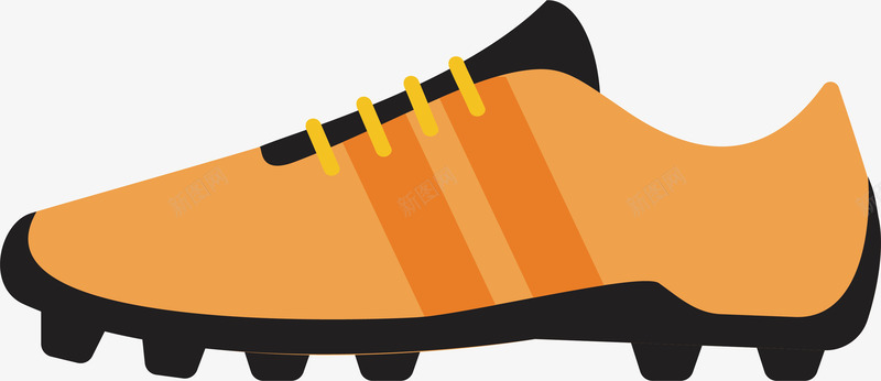 运动小人图标矢量素材手绘足球运动球鞋图标矢量图图标