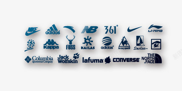 运动小人图标矢量素材运动品牌logo图标图标