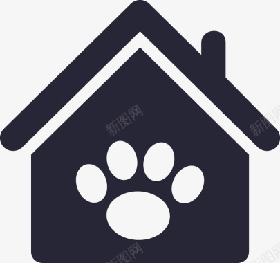 彩绘宠物宠物服务矢量图图标图标