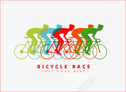 单车骑行比赛素材