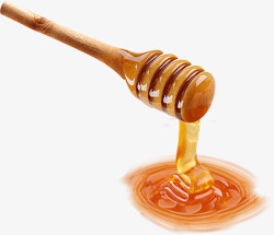 木棒上的蜂蜜素材