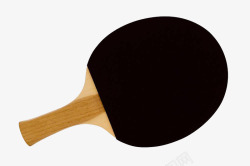 装备工具黑色面的乒乓球拍高清图片
