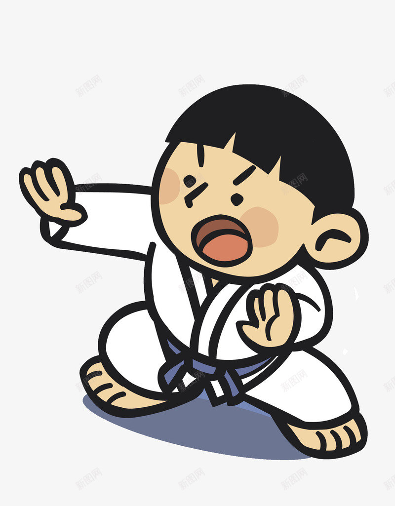 小娃娃在联系太极png免抠素材_88icon https://88icon.com 下蹲 伸手 养生 大耳朵 太极小人 小娃娃 张嘴 短发 运动 锻炼