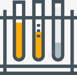 化学试管刻度背景图片灰色手绘试管元素矢量图高清图片