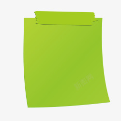 绿色便条贴纸纸条素材