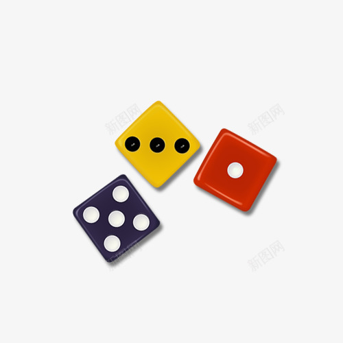三个不同颜色的骰子png免抠素材_88icon https://88icon.com 三个 不同颜色 实物 骰子