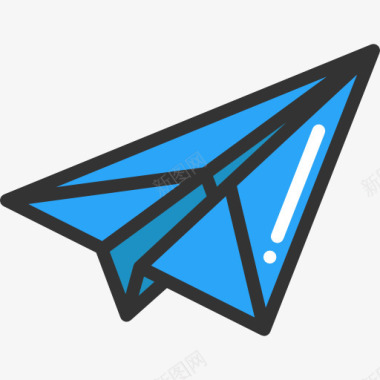燕子折纸纸飞机图标图标