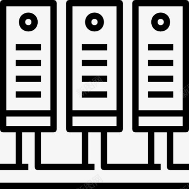公司文件设计服务器图标图标
