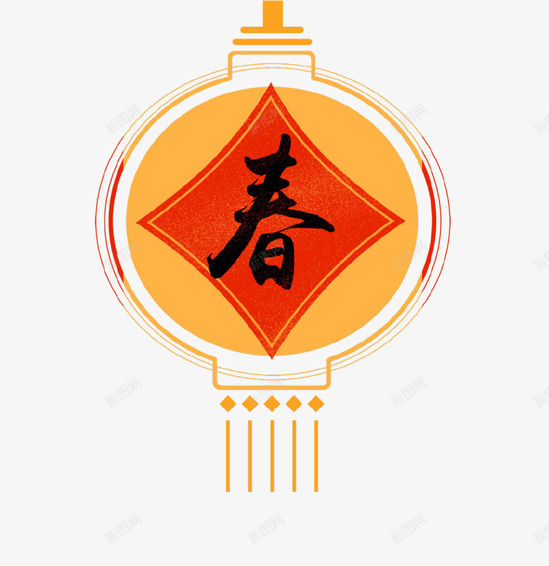 手绘创意春节灯笼装饰psd免抠素材_88icon https://88icon.com 手绘 新年 新年快乐 新春 春 春节 灯笼 装饰