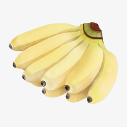 美味香蕉水果元素素材