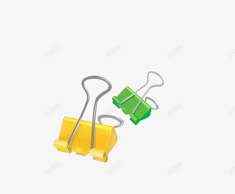 夹子png免抠素材_88icon https://88icon.com 办公用品 彩色夹子 文具