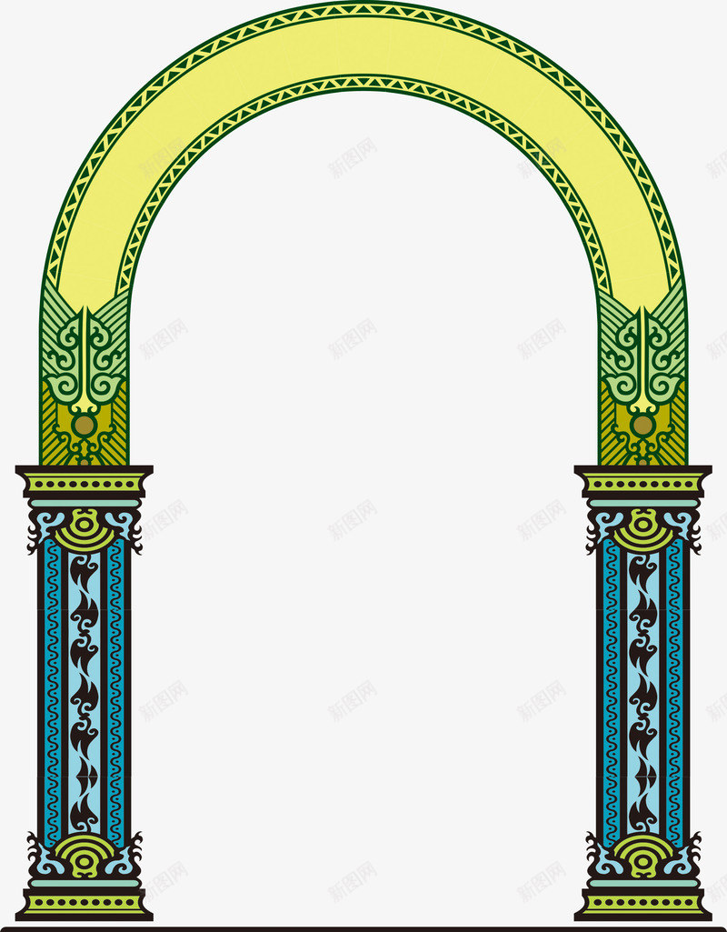 镂空装饰欧式门头png免抠素材_88icon https://88icon.com 欧式 花纹 装饰 镂空 门头