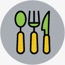 无毒餐具餐具餐饮图标图标