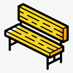 黄色创意座椅元素素材