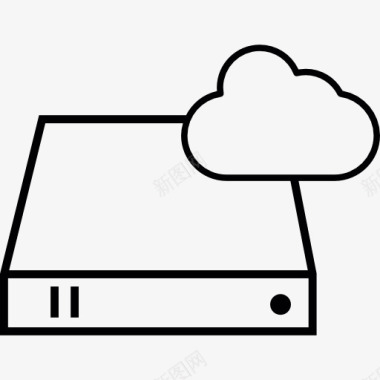 服务器云存储图标图标