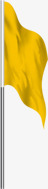 黄色卡通旗帜开业素材