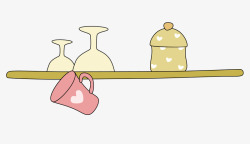 卡通置物架素材