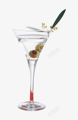 透明高脚酒杯素材