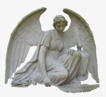 天使雕像海报背景素材